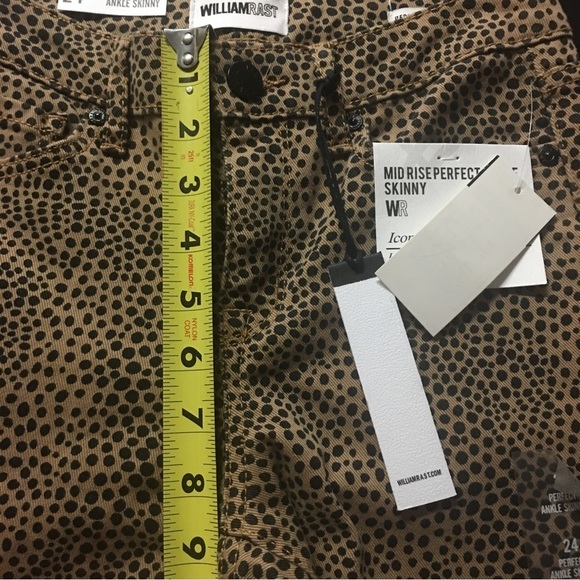 WILLIAM Rast Perfect Ankle Skinny Leopard Sz 24/0 - Picture 8 of 8